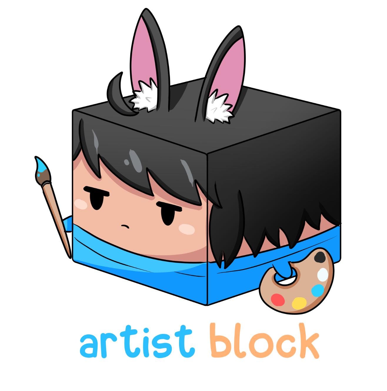 Artist Block Original Sticker