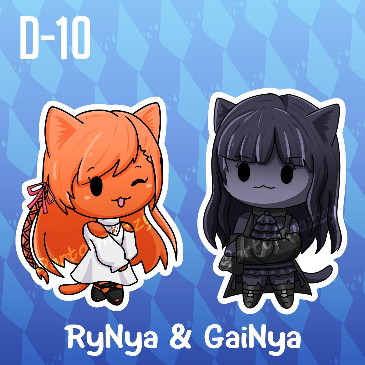 XIV Nyans-Kitten of Light and Kitten of Darkness