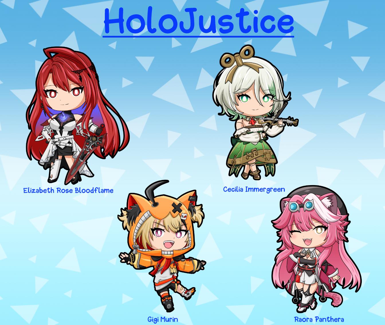 HoloJustice Keychains