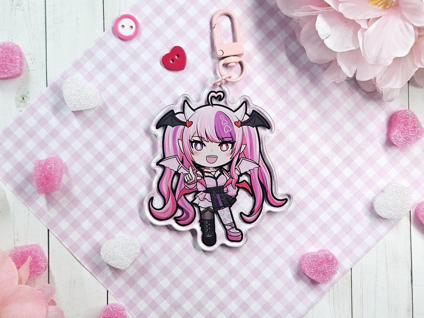 Ironmouse Vtuber Acrylic 3in Keychain Charm