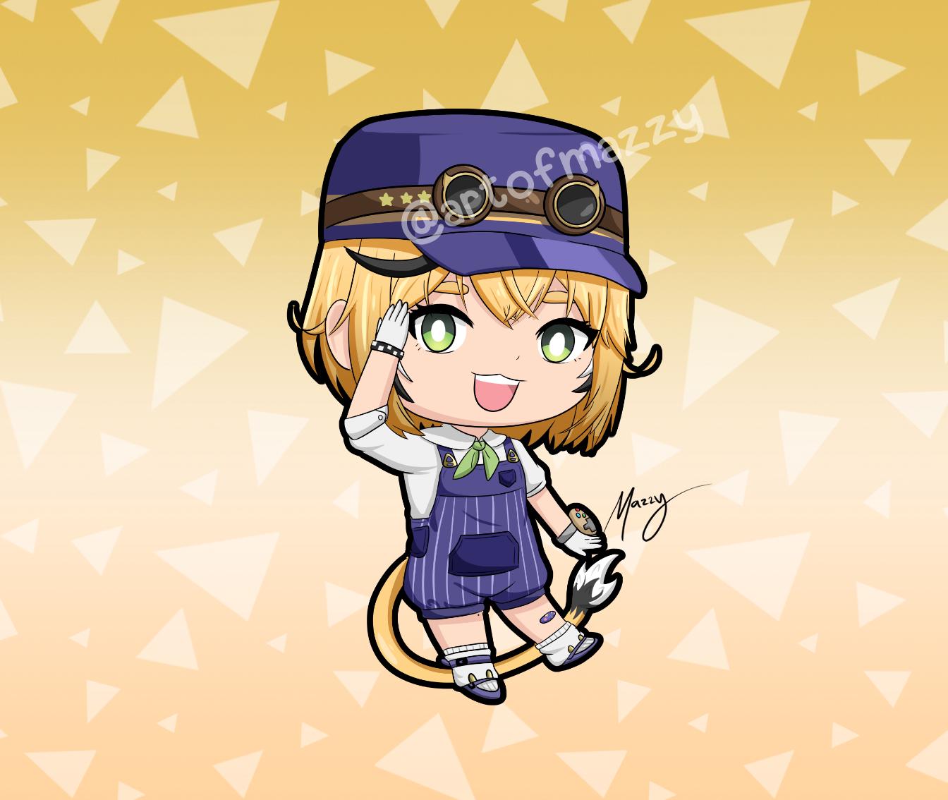 Dooby Vtuber Acrylic 3in Keychain Charm