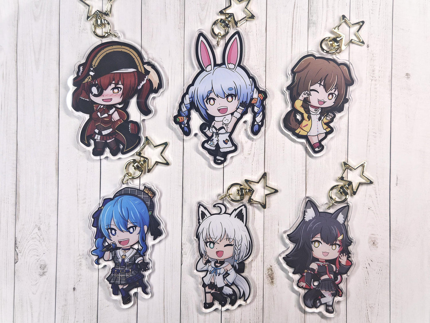 VTuber HoloJP 3inch Acrylic Keychain Charms