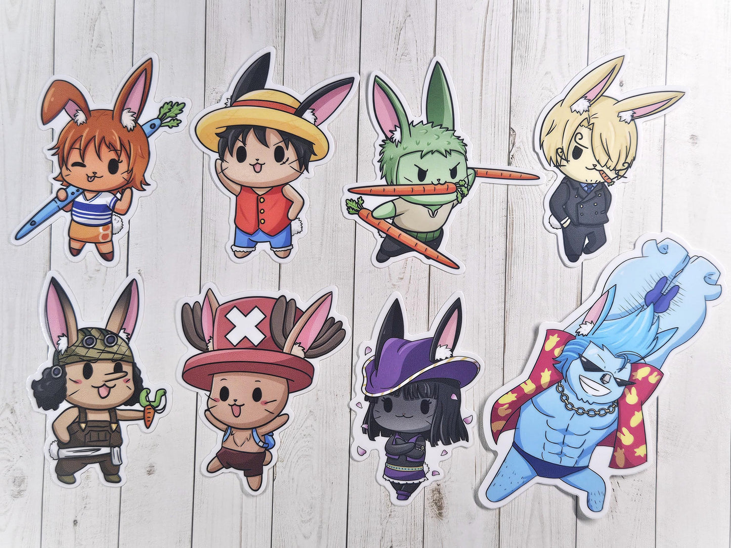 Bun Piece Pun Stickers