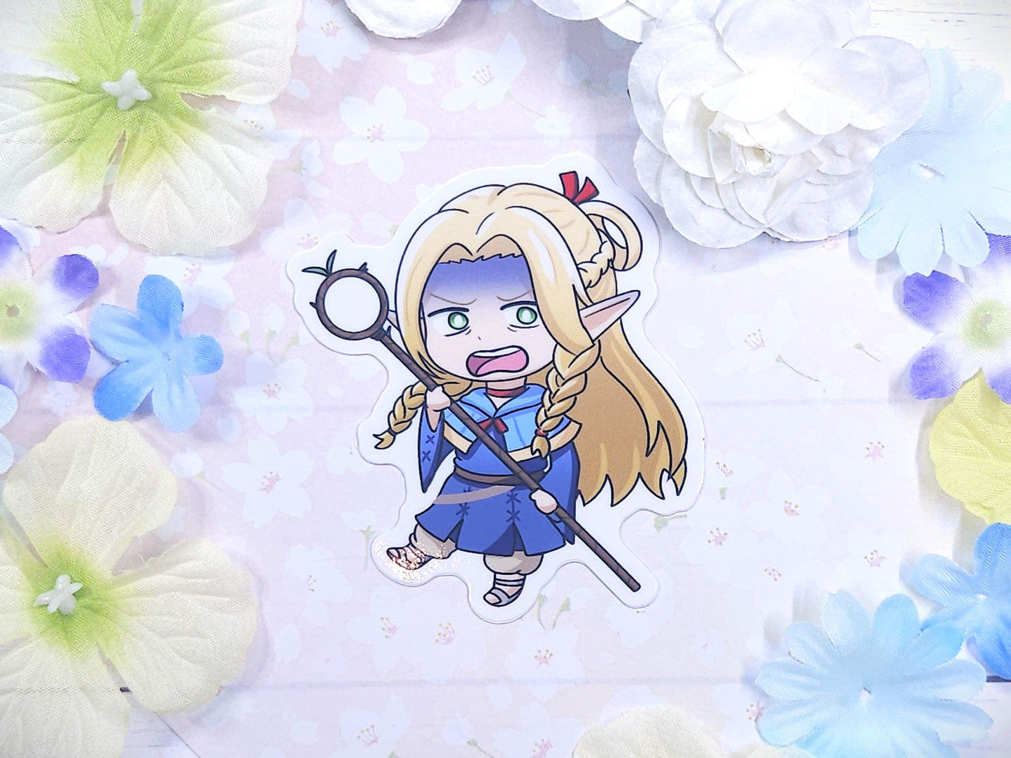 Delicious Yummy Dungeon Gang Sticker | Marci, Senshi, Laios