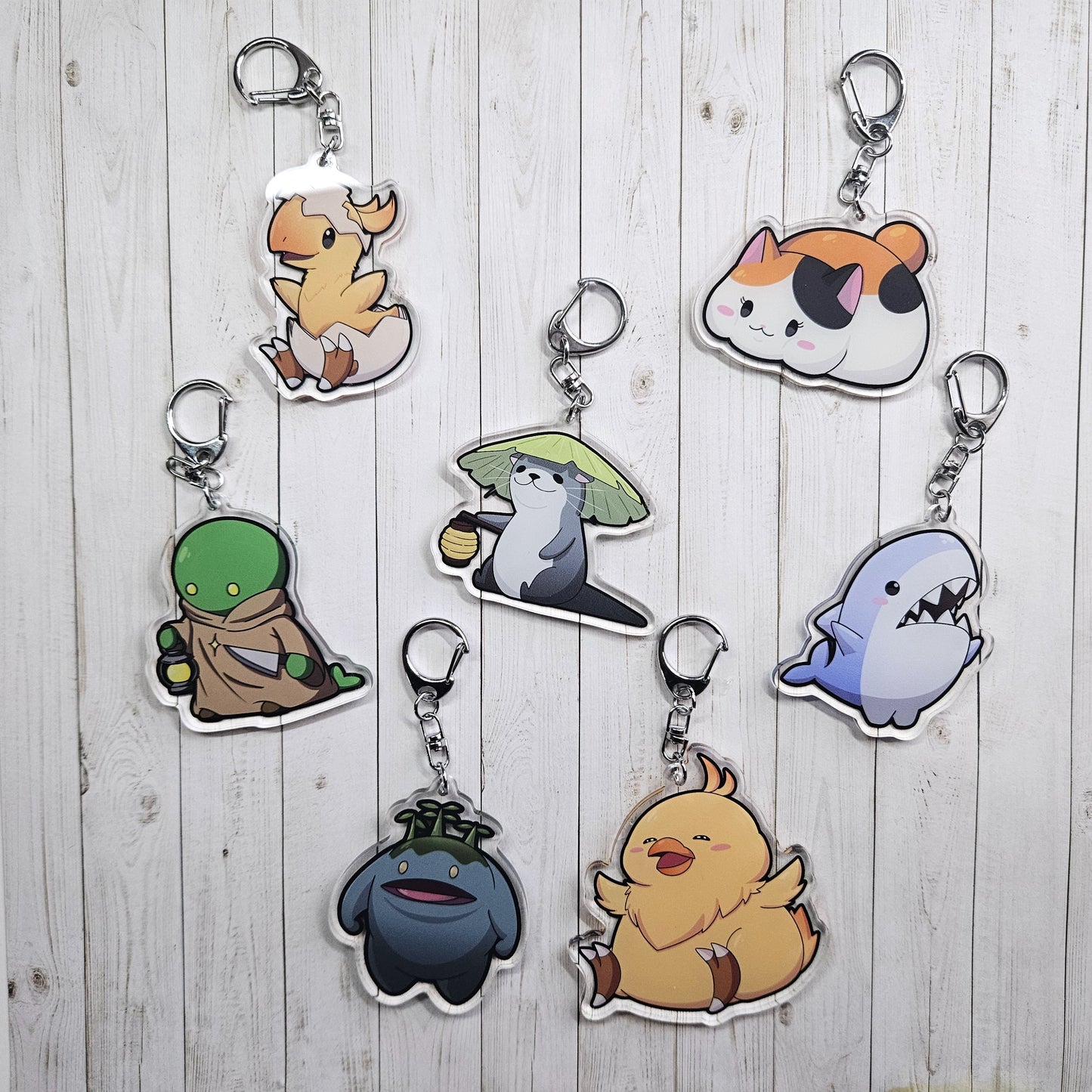 Eorzea Pet Minions Acrylic Keychains