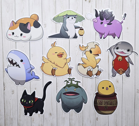 Eorzea Pet Minion Stickers