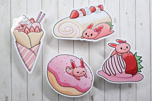 Strawbunny Stickers