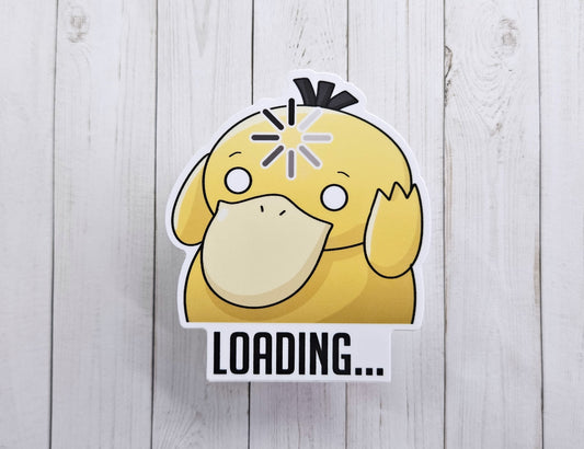 Confused Loading Duck Sticker