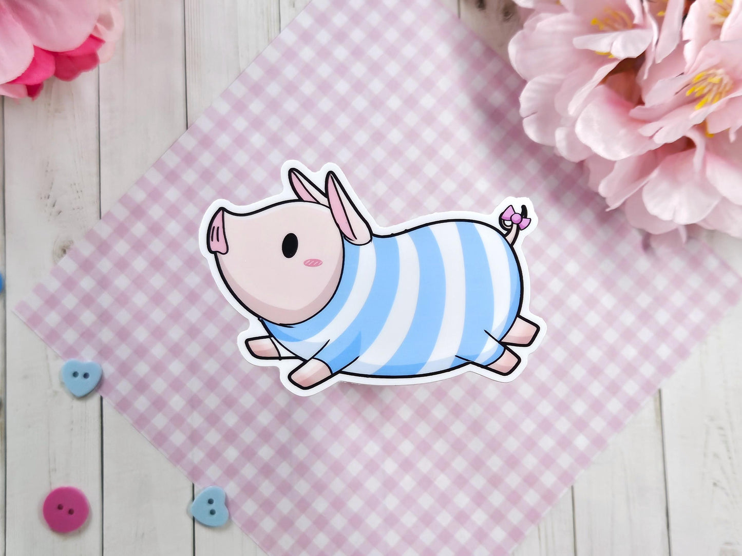 Poogie Piggy Monster Sticker