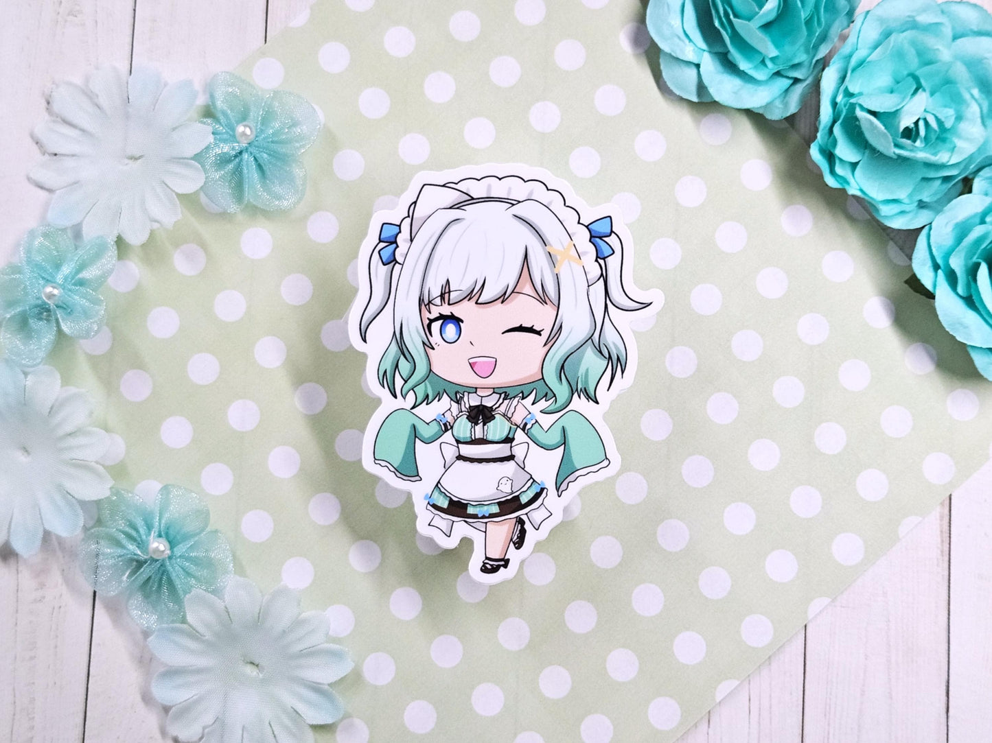 Maid Mint Vtuber Sticker