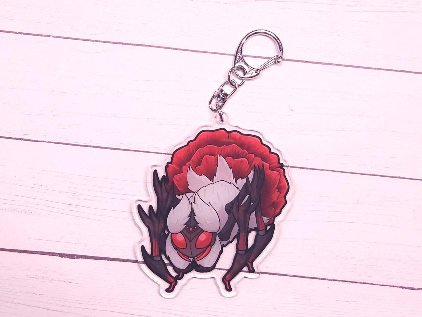 Rose Spider Monster MHW Lala Barina Acrylic Keychain