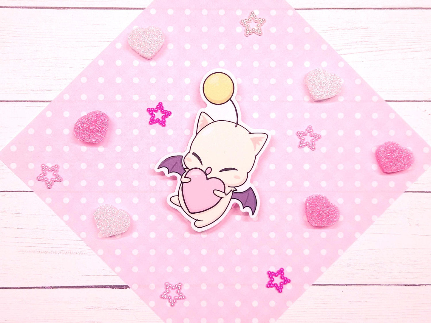 Kupo Moogle Heart Sticker