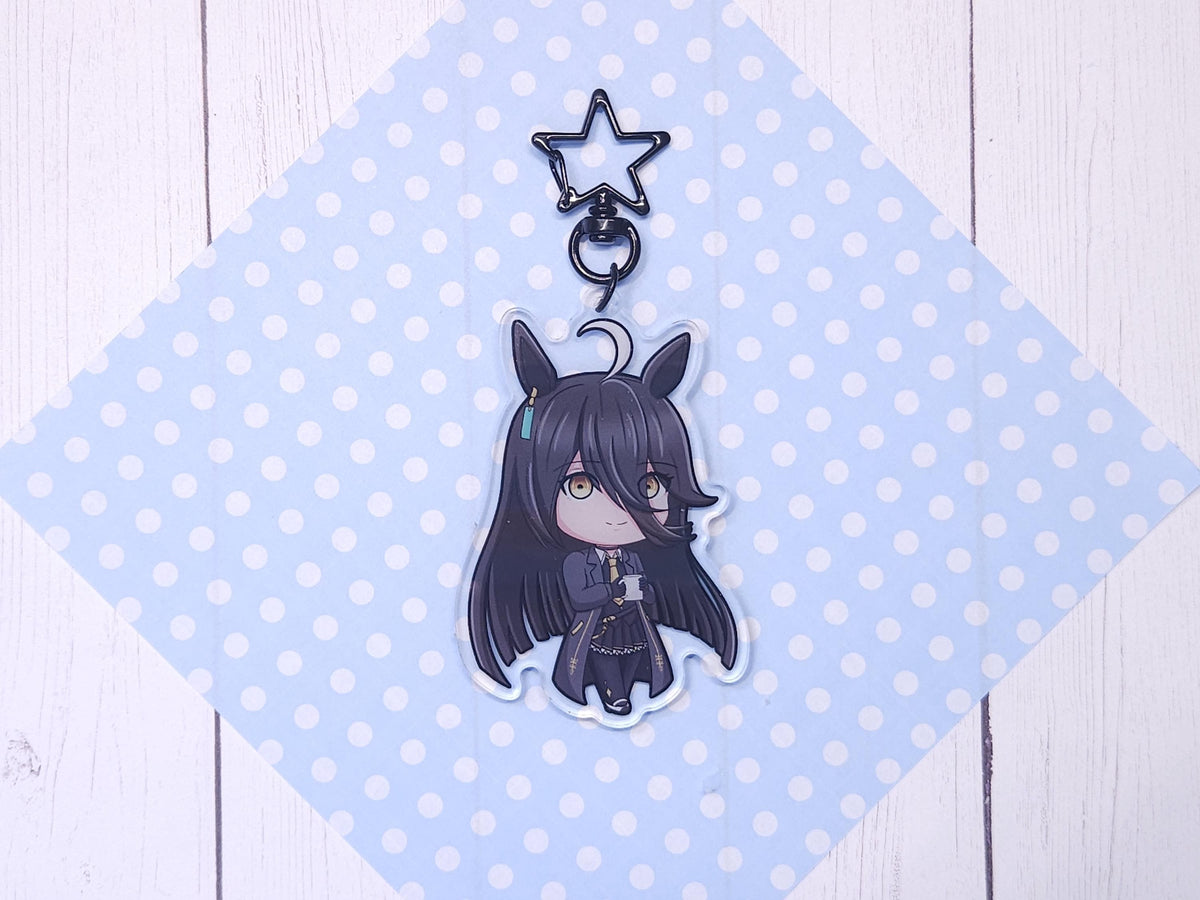 UmaMusume Horse Girls Acrylic Keychains VOL 2. | Rudolf, Suzuka, Bakushin, Cafe, Maruzensky, Bourbon, TopGun, SuperCreek