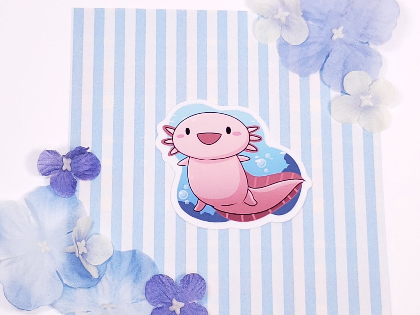 Axolotl Sticker | Weatherproof, Waterproof, & UV Resistant Sticker