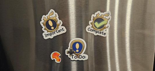XIV inspired Quest Marker Magnet Set for Office, Kitchen, Whiteboard, etc.