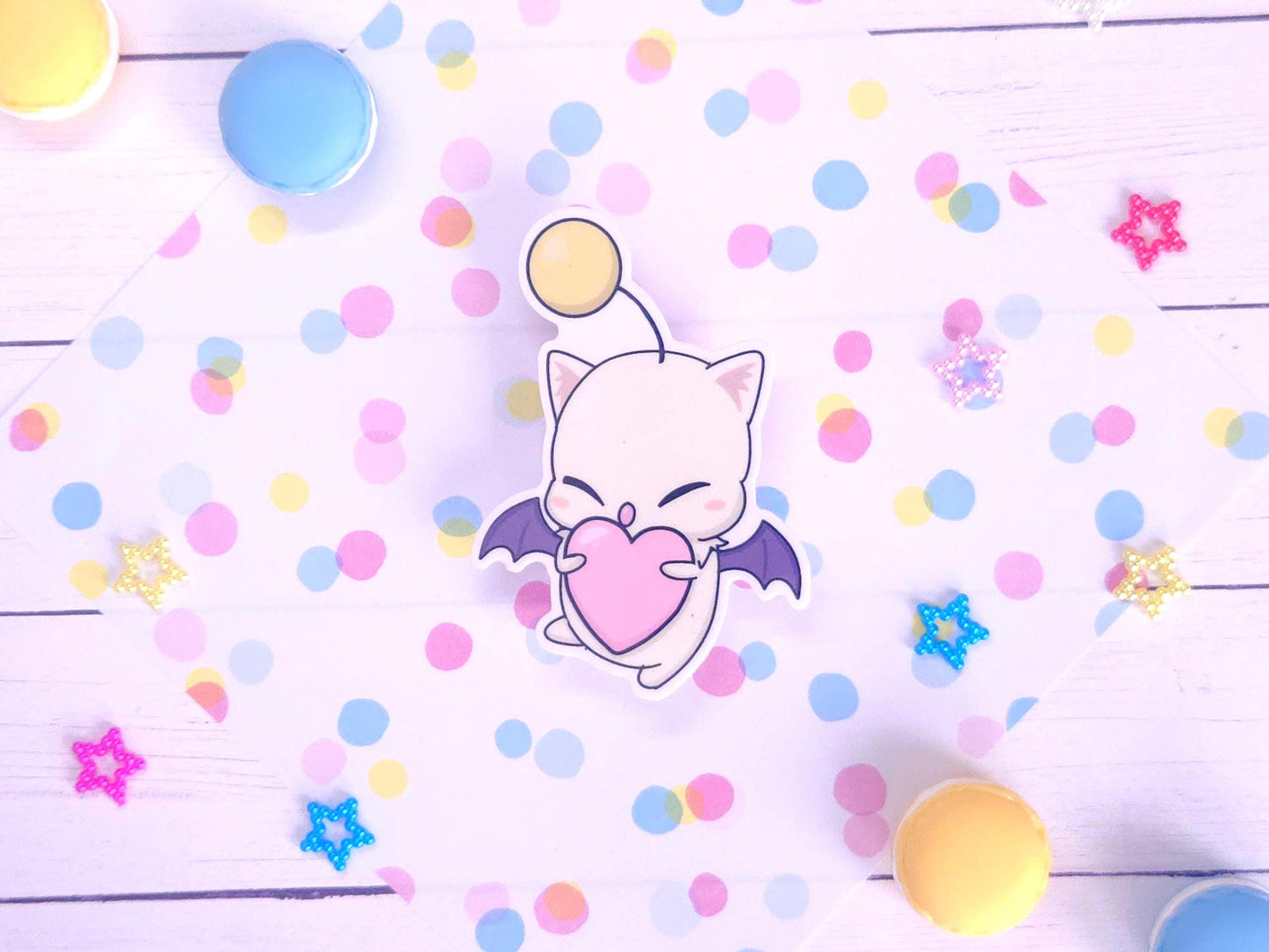 Kupo Moogle Heart Sticker