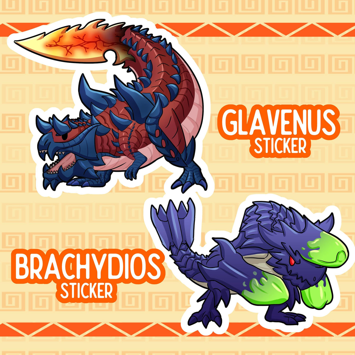 MHW MonHun Glavenous Sticker