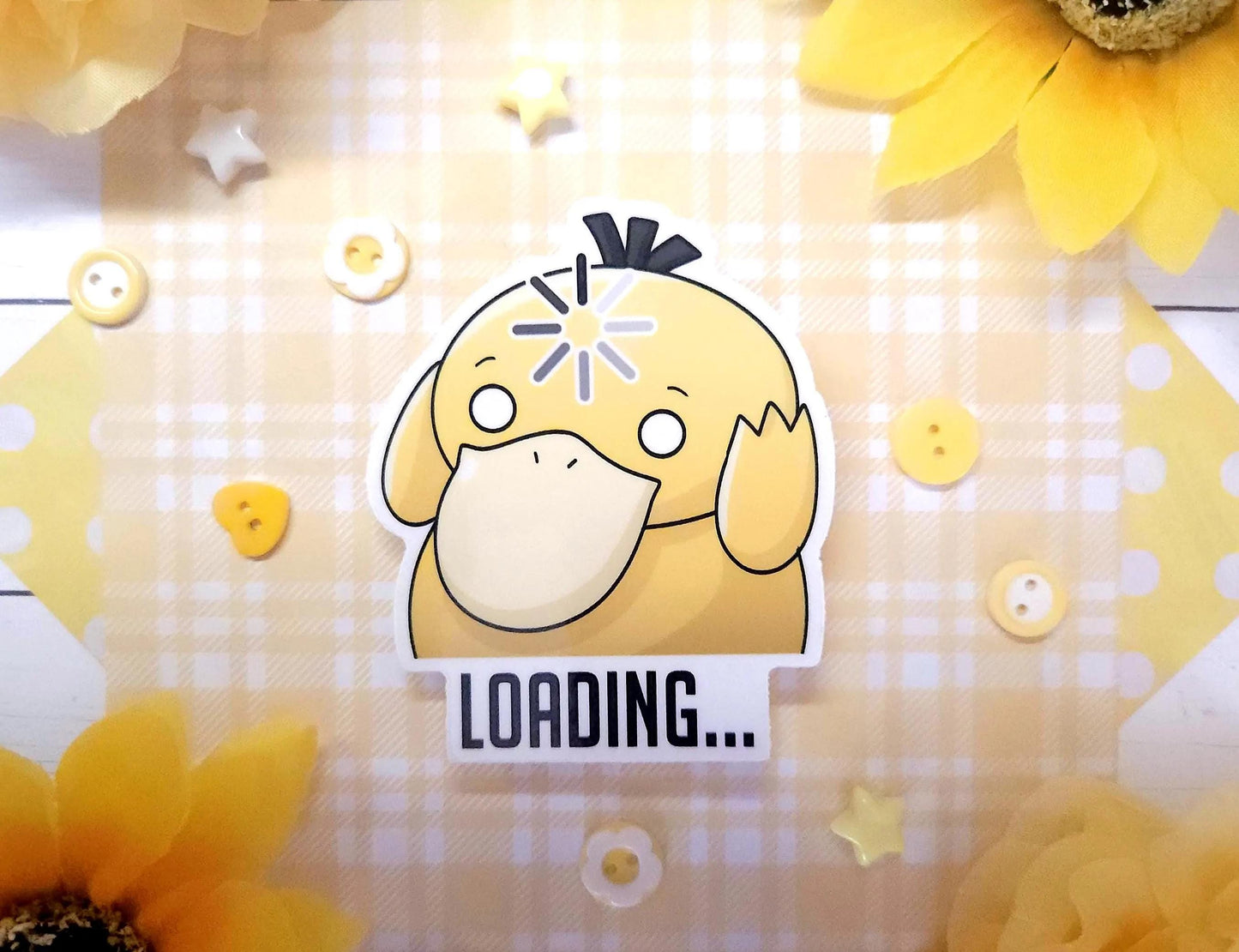 Confused Loading Duck Sticker