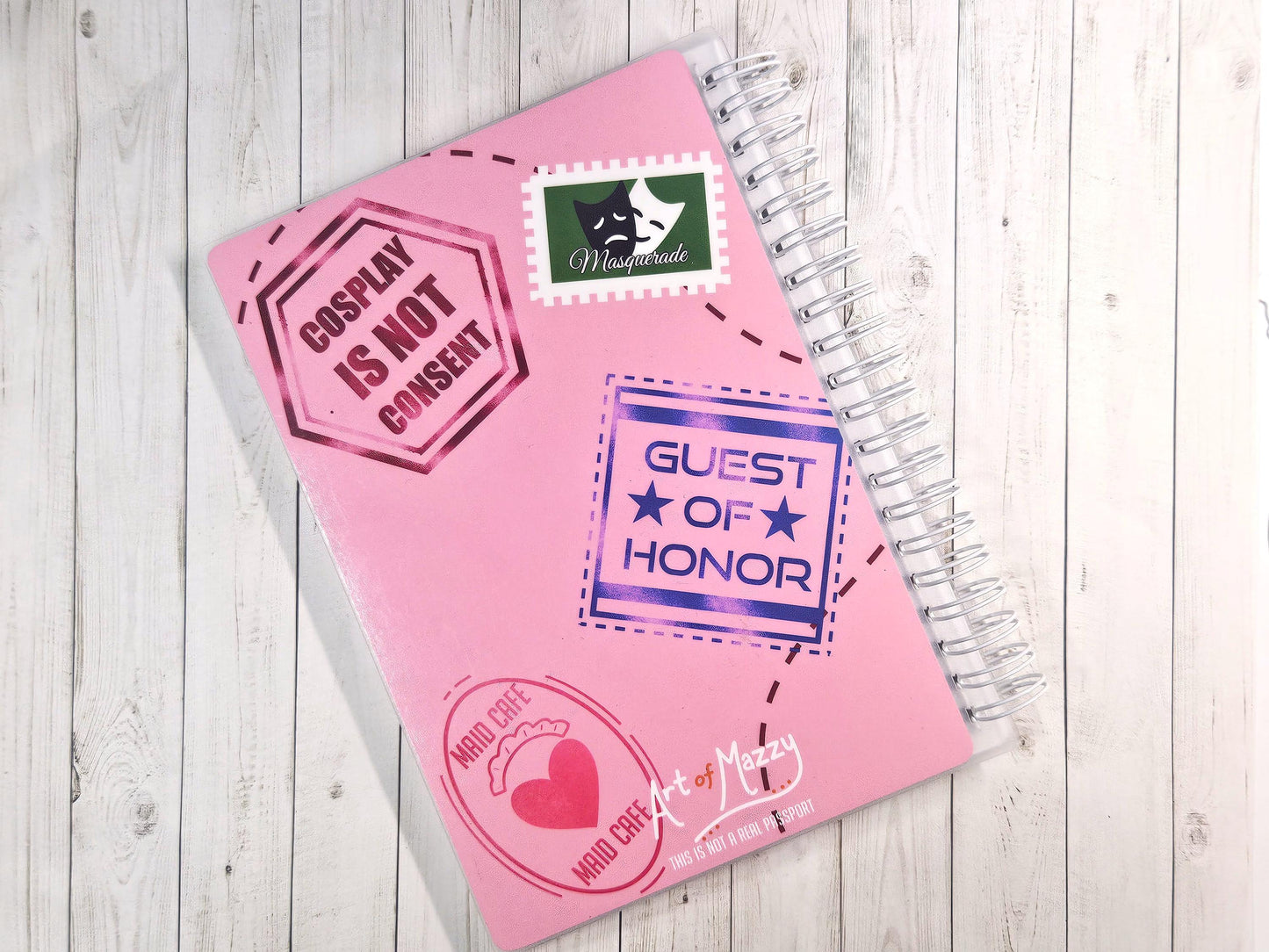 Convention Travel Sticker Book- Blue or Pink