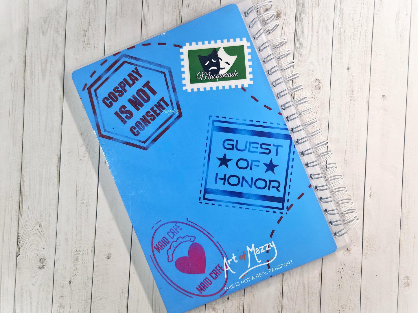 Convention Travel Sticker Book- Blue or Pink