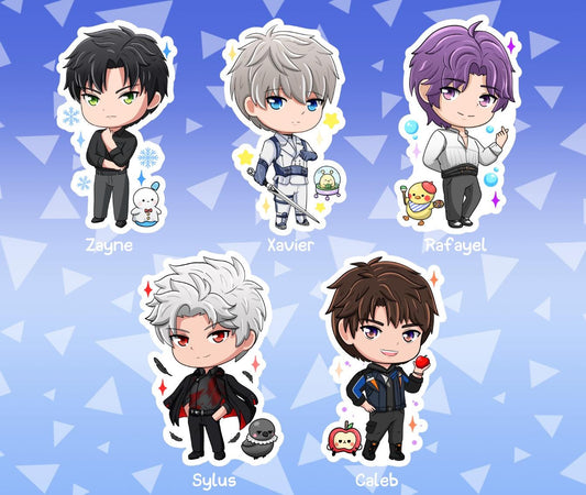 LADS Stickers - LIs and Plush- Zayne, Rafayel, Xavier, Sylus, Caleb
