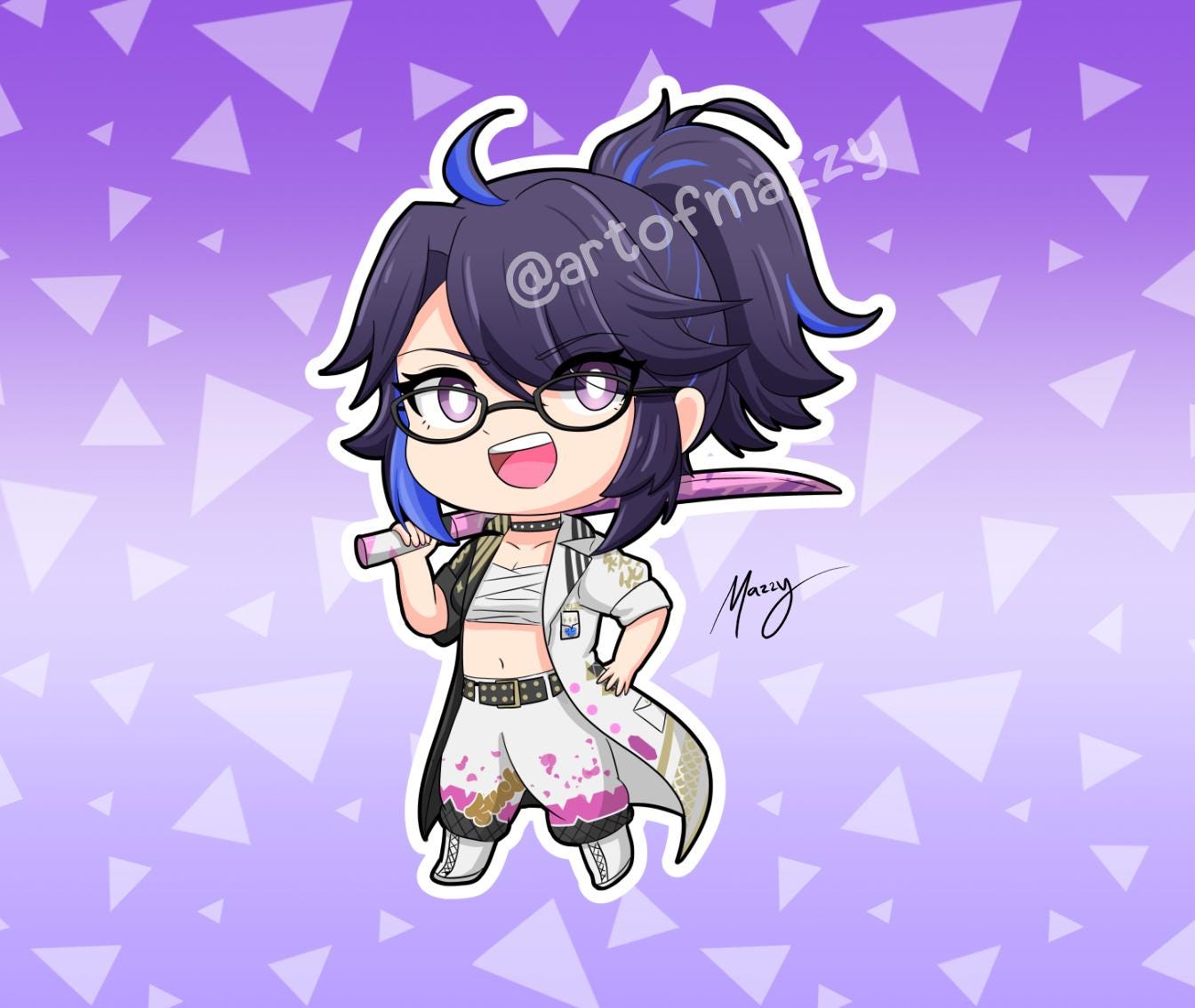 Kson Vtuber Acrylic 3in Keychain Charm