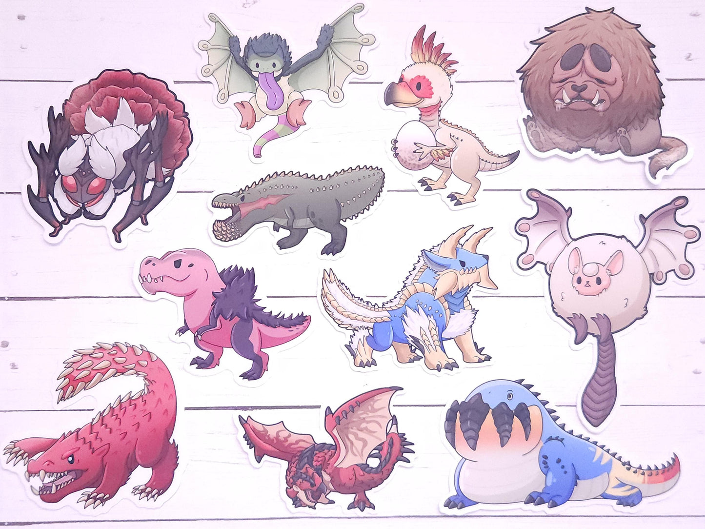 MonHun Stickers- Monster Sticker Hunter | Weatherproof, Waterproof, & UV Resistant Sticker