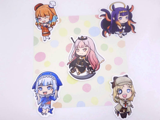 VTUBERS Myth Chibi Stickers