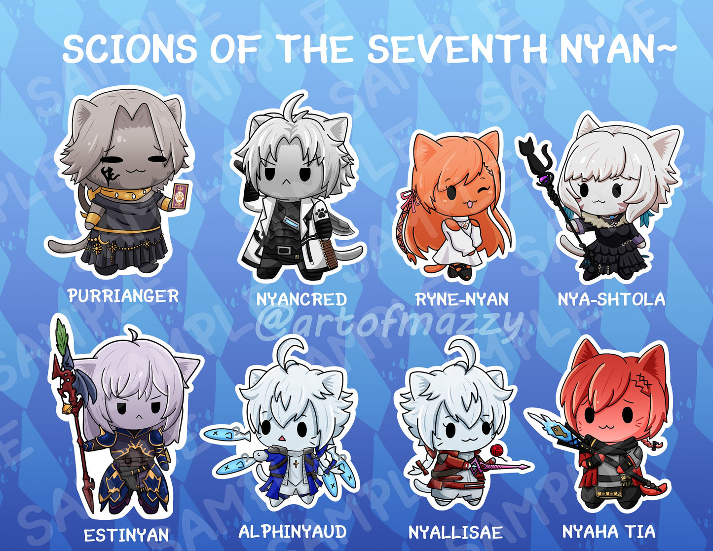 Scions of the 7th Nyan~ Stickers