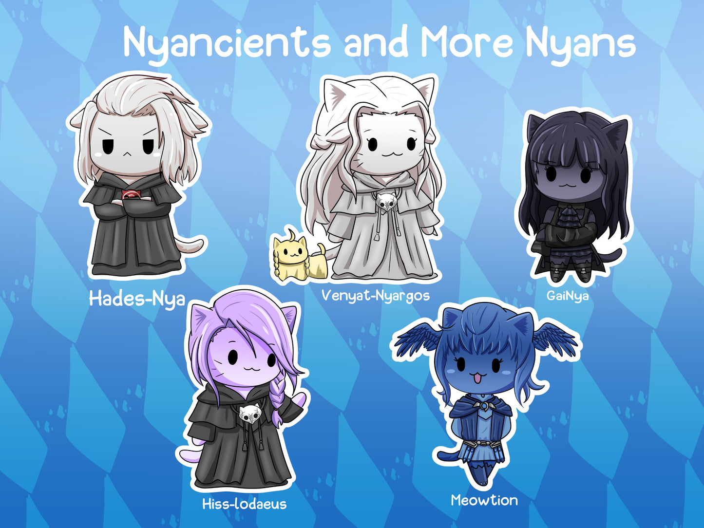 Nyancients and More Nya Stickers