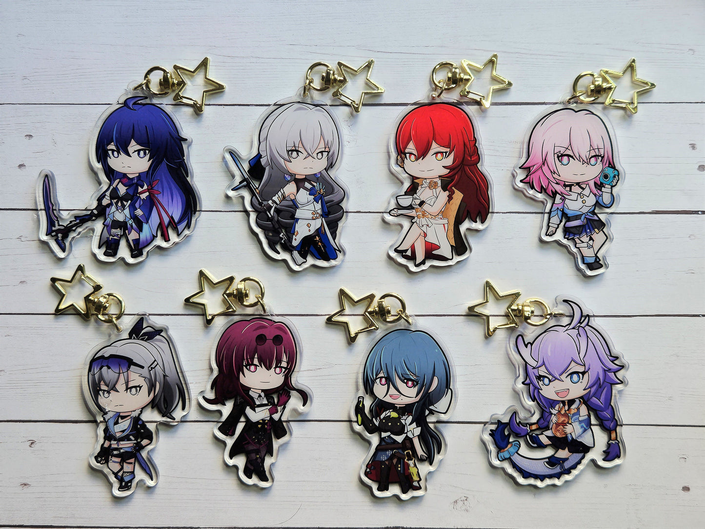 HSR Astral Express Star Rail Chibi Acrylic Keychains