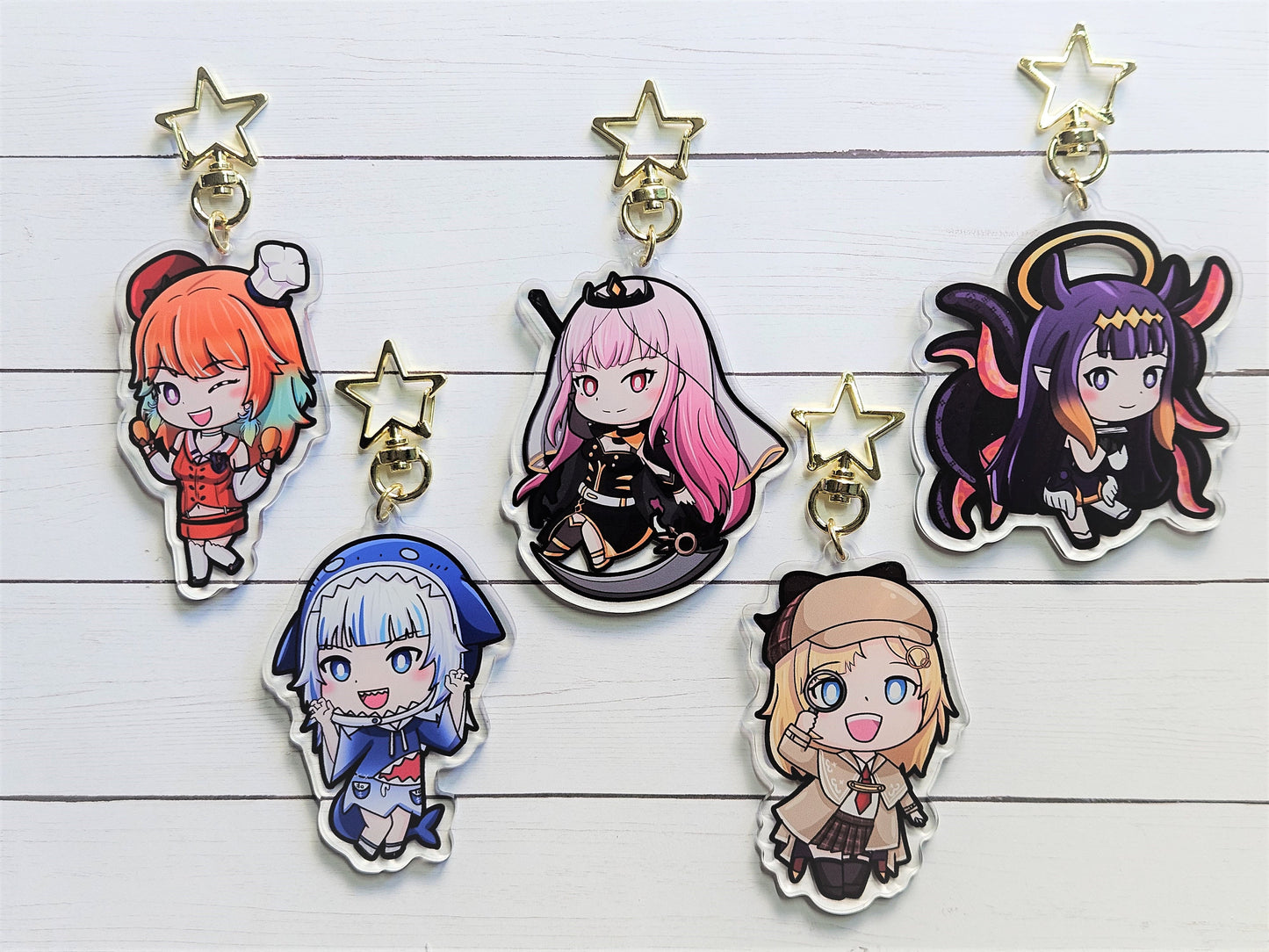 VTubers Myth 3inch Acrylic Keychain Charms